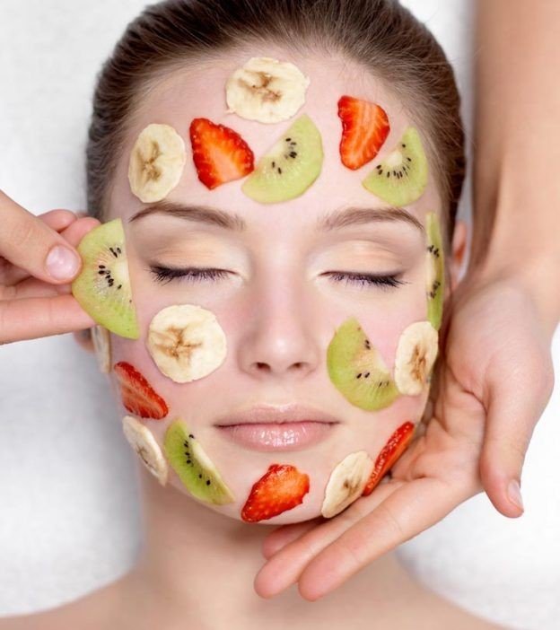 this image show some fruits mask that help in skin glow.