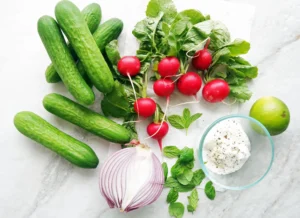 this image is showing the cucumber salad detox remedies