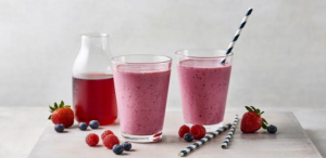 this image is showing smoothies for glowing skin